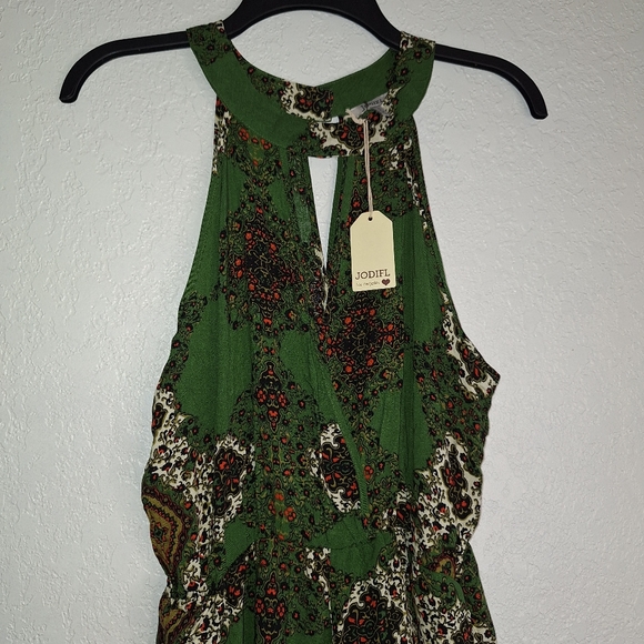 NWT Jodifl Green Halter Top Romper  Size Small - Picture 4 of 14